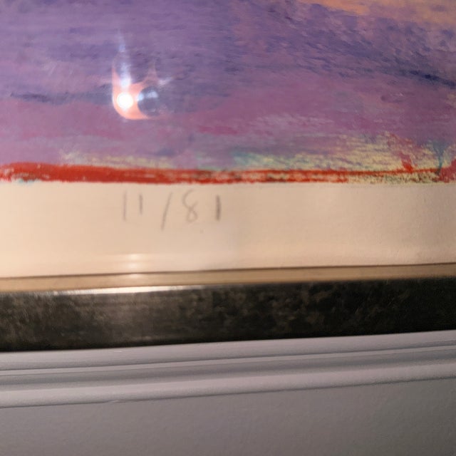 Signed, Oversized Edith Kuhnle Abstract Titled Cleveland Park For Sale - Image 4 of 10