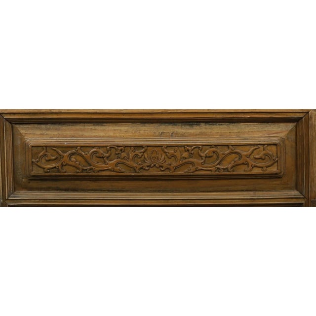 Early 20th Century Boxwood Bas-Relief Seat With Armrests For Sale - Image 11 of 13