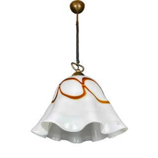 Vintage Murano Glass Pendant Wallpaper Lamp from Vetri Murano, Italy, 1970s For Sale