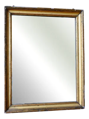 Antique Gilded Wood Mirror