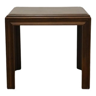 Altavista Lane Solid Walnut Rustic Americana 28" Square Accent End Table W. Parquet Top For Sale