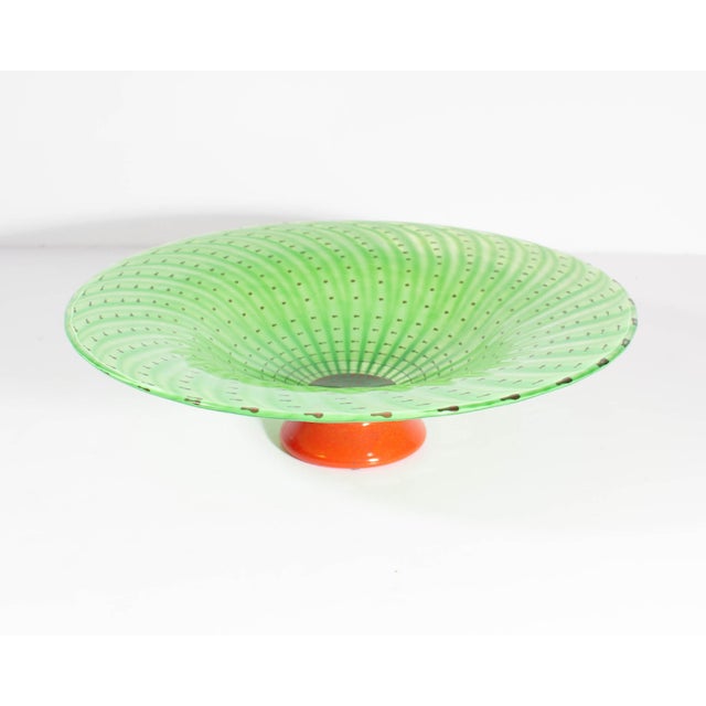 Mid-Century Modern Jan-Erik Ritzman and Sven-Åke Carlsson Transjö Hytta Glass Footed Bowl For Sale - Image 3 of 6