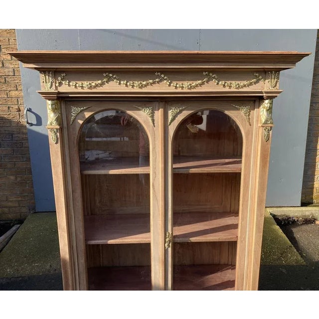 Wood Empire French Bleached Display Cabinet, 1920s For Sale - Image 7 of 13