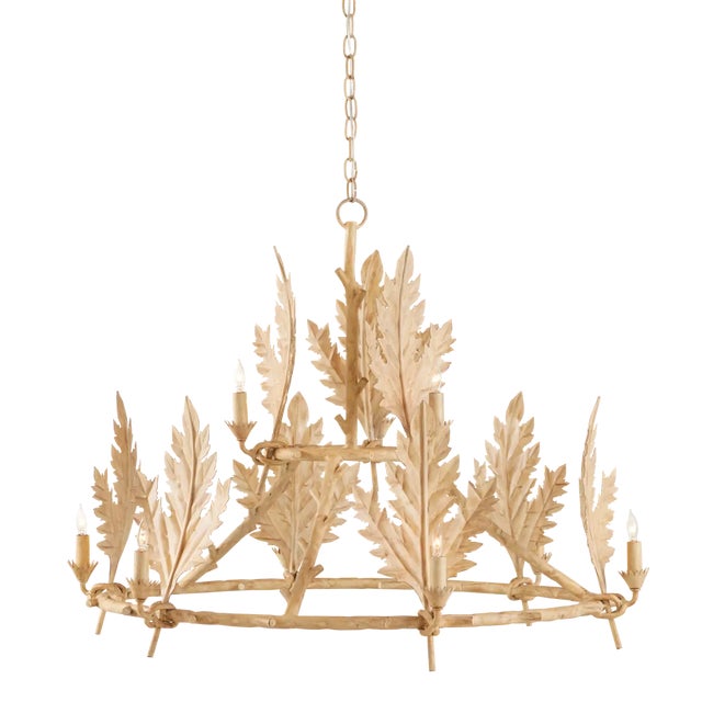 Currey & Company Bowthorpe Chandelier For Sale In Atlanta - Image 6 of 6