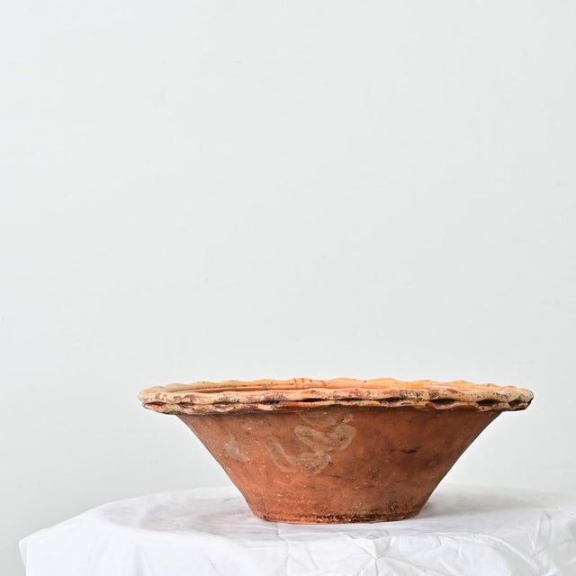 Portuguese 19th Century Glazed Terracotta Bowl For Sale - Image 9 of 11
