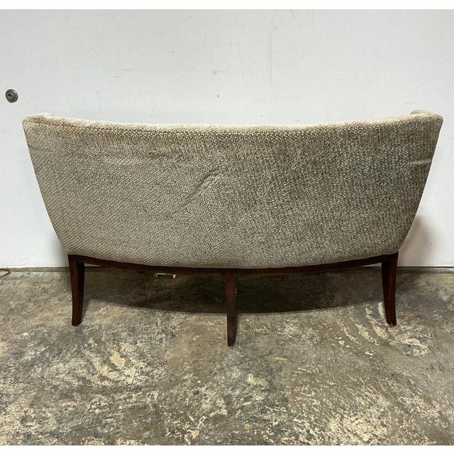 Vanguard Furniture Michael Weiss for Vanguard Furniture Curved Tufted Sofa For Sale - Image 4 of 5