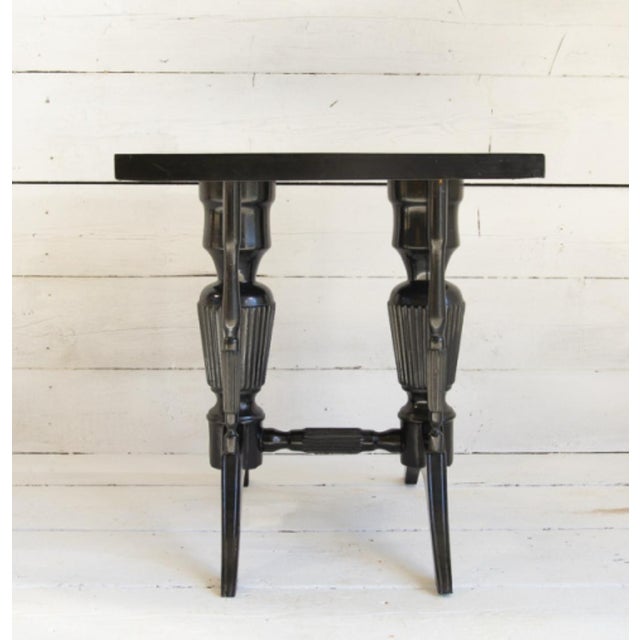 Small Art Deco Ebonized Table, 1930s For Sale - Image 4 of 13
