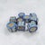 Set of nine Mexican Talavera pottery napkin rings in hand-painted glazed earthenware. Produced in Mexico during the late...