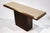 Metal Minimalist Console in Travertine and Patinated Metal, 1970s For Sale - Image 7 of 18