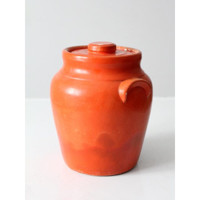 Ceramic Antique Hand Painted Cookie Jar For Sale - Image 7 of 13