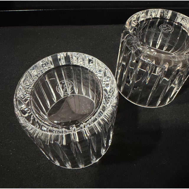 Glass Set of Baccarat French Crystal Harmonie Creamer and Sugar For Sale - Image 7 of 7