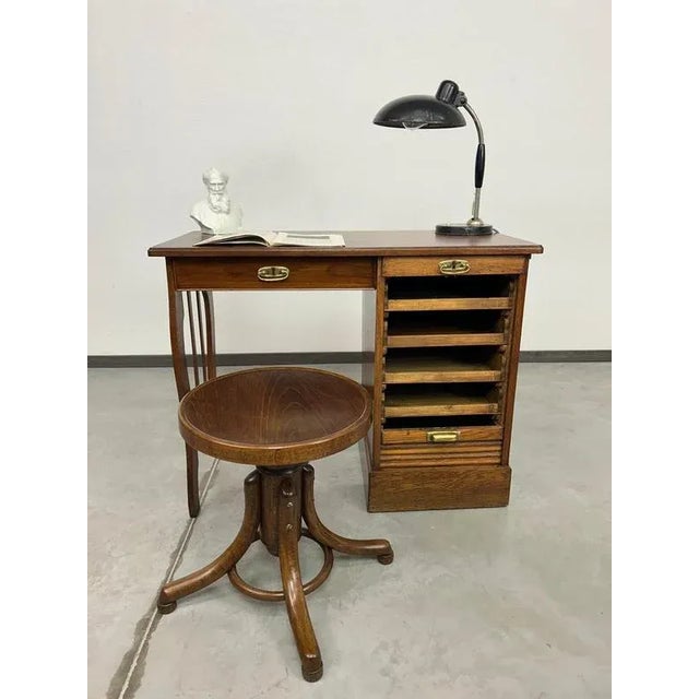 Small Art Deco Desk, 1930s For Sale - Image 4 of 12