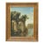 19th-Century Italian Oil on Canvas Classical Landscape with Arch Bridge Ruin For Sale