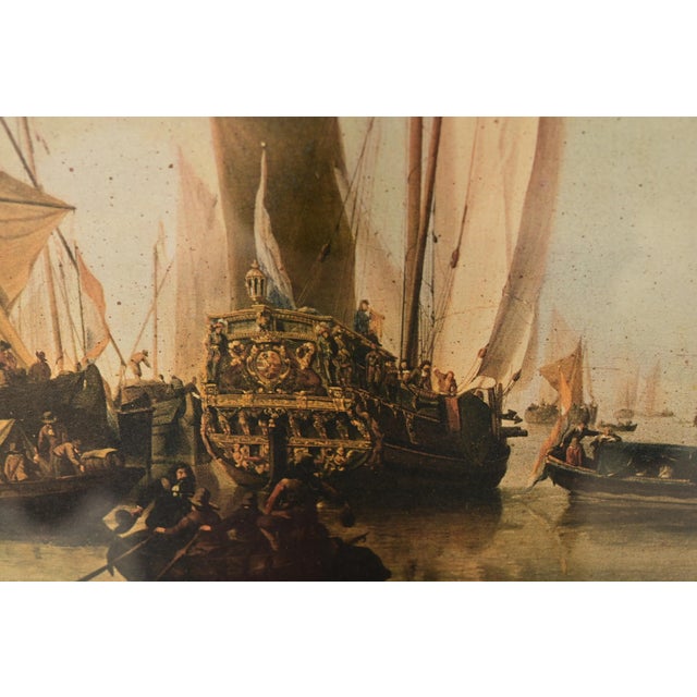 William Van De Velde "Ships in the Roads" Framed Print For Sale In South Bend - Image 6 of 14