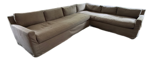 Moss Home Kathy Slipcovered Sectional