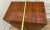 Gorgeous Mid Century Art Deco Revival Dresser Chest Four Drawers Brass Pulls For Sale - Image 11 of 13