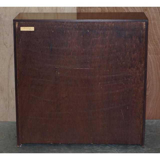 Flamed Hardwood Open Library Bookcases from Shaws of London, Set of 2 For Sale - Image 10 of 18