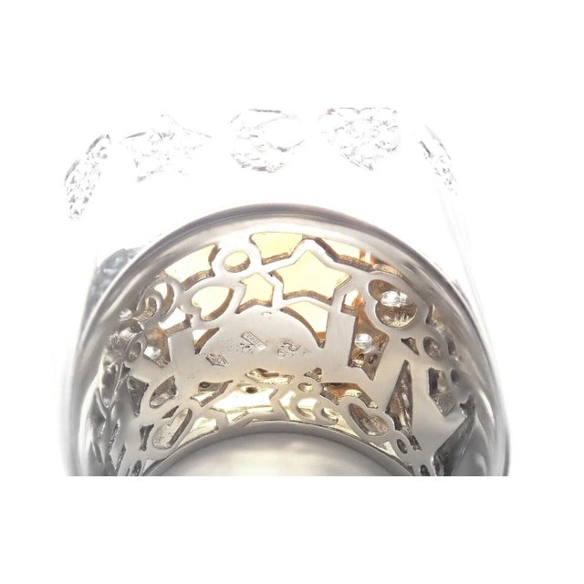 Pasquale Bruni 18k White Gold Diamond Citrine Large Ring, size 6.5 For Sale - Image 10 of 12