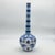 Handmade Ceramic Long-Neck Vase (25cm) – Classic Blue & White Floral Art – Iznik Decor For Sale - Image 6 of 7