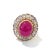 Bochic “Orient” Ruby, Amethyst and Multi Gem Cocktail ring In 18K Gold and Silver, Size 7 For Sale - Image 4 of 7