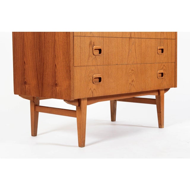 Mid Century Swedish Teak Rolltop Secretary Desk by Egon Ostergaard For Sale - Image 11 of 13