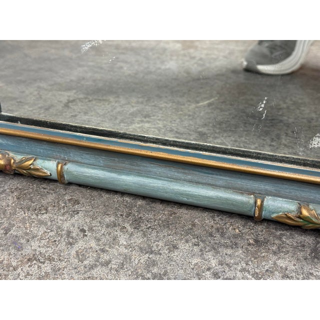 Distressed Ornate Leaning Mirror, Vintage For Sale - Image 11 of 12