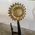 Brass Iron and Brass Sunflower Andirons - A Pair For Sale - Image 8 of 18