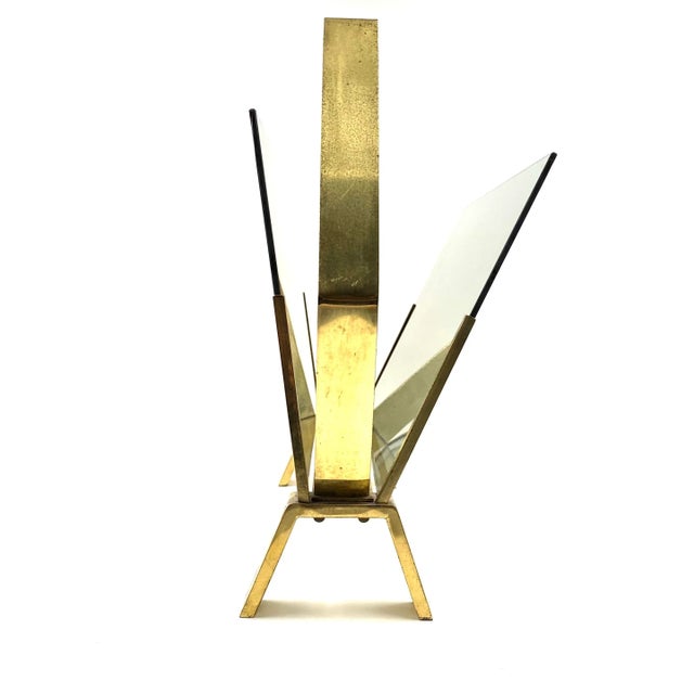 Modern Brass Magazine Rack, Italy 1970 For Sale - Image 10 of 13