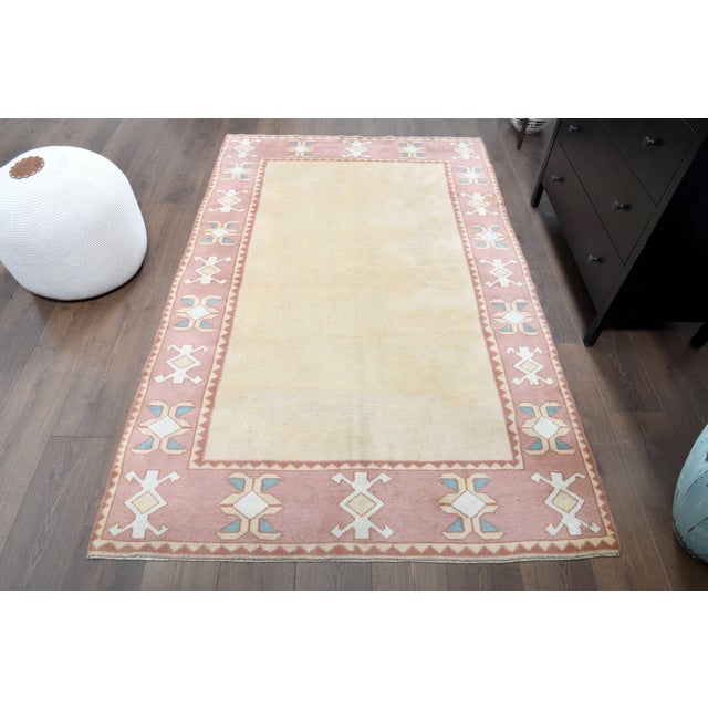 Vintage Persian Hand-Knotted area rug is a semi-antique vintage area rug. The '70s Eastern region of Anatolian's unique...