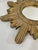 Vintage Mid Century 16.5" Creamy Giltwood Sunburst Wall Mirror For Sale - Image 12 of 18