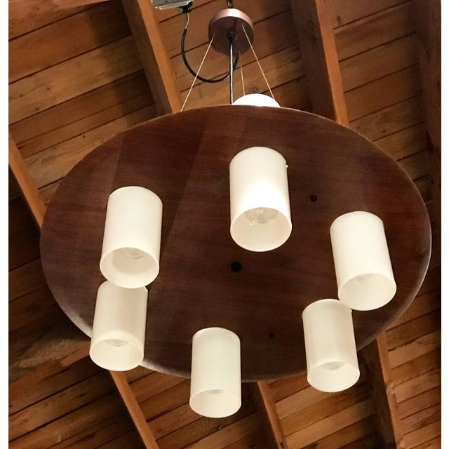 Esperia Esperia Round Chandelier, Italy, 1960 For Sale - Image 4 of 8