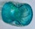 Italian Mid Century Seguso Murano Attributed Turquoise & Silver Averturine Dish For Sale - Image 10 of 17