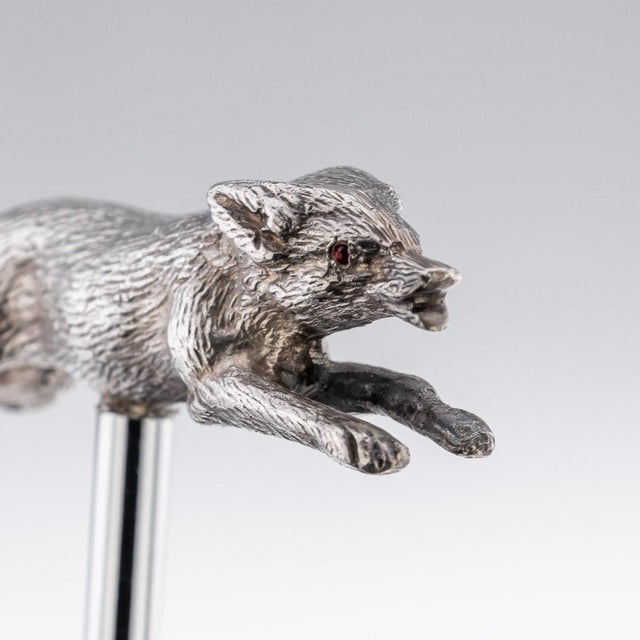 Metal Fox-Shaped Silver Bottle Opener, England, 1965 For Sale - Image 7 of 13