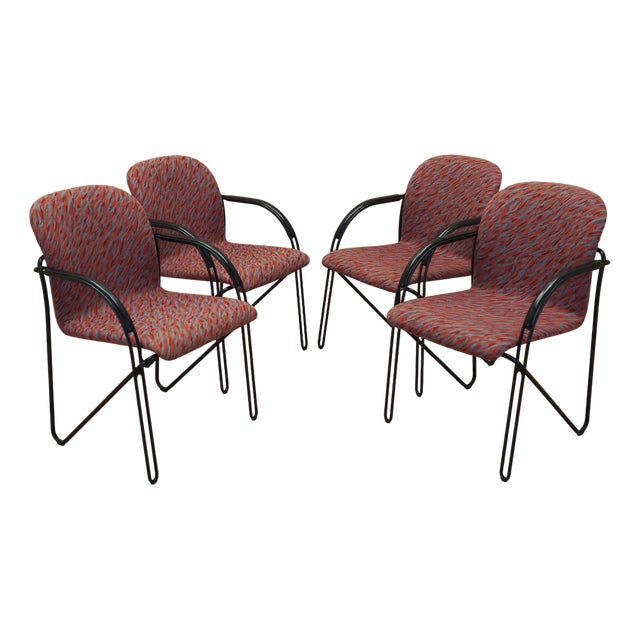 Italian Chairs, Italy, 1980s, Set of 4 For Sale