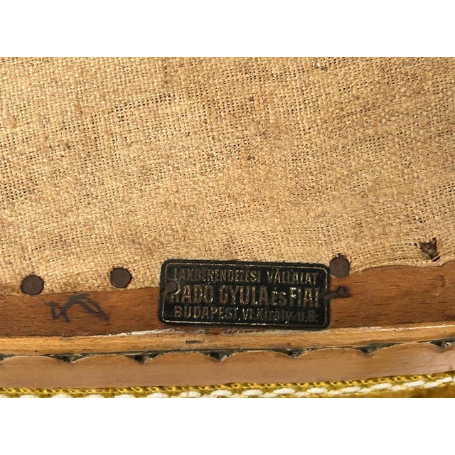 Secession Seating Group from Gyula Radó and Sons, 1890s, Set of 3 For Sale - Image 12 of 18