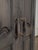 Vintage Gray Wooden Double-Door Cabinet For Sale - Image 4 of 6