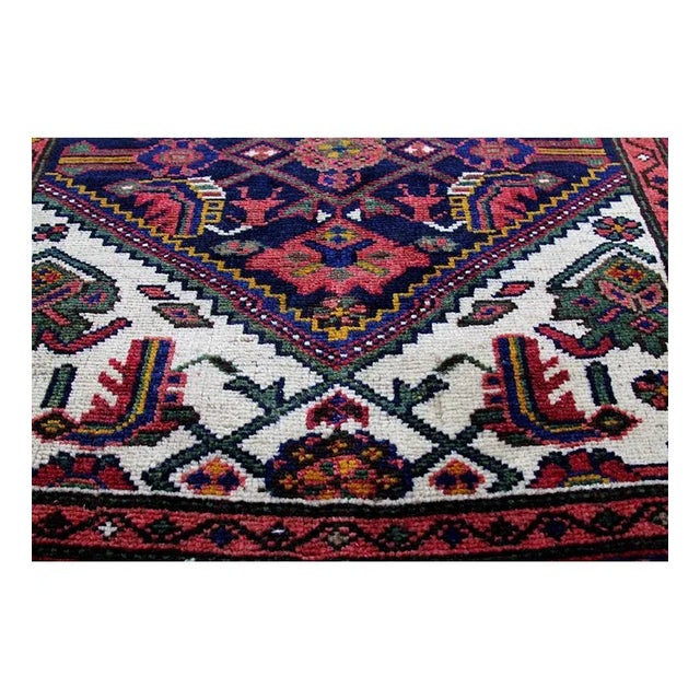 1940s 1940s Old Persian Bijar Runner Rug 3’6″ X 16’0″ For Sale - Image 5 of 11