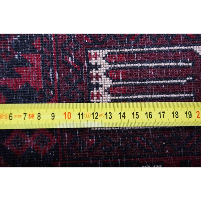 Afghan Hand-Knotted Prayer Rug For Sale - Image 4 of 5