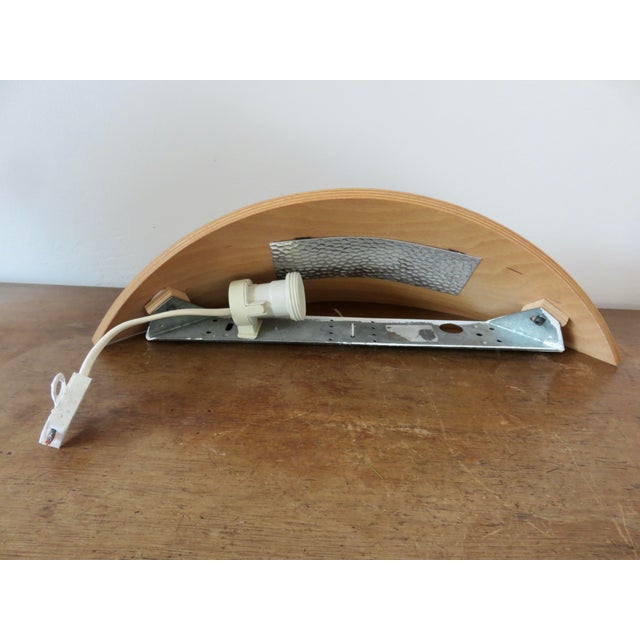 Scandinavian Wall Lights in Bentwood and Brass, 1980s, Set of 2 For Sale - Image 11 of 14