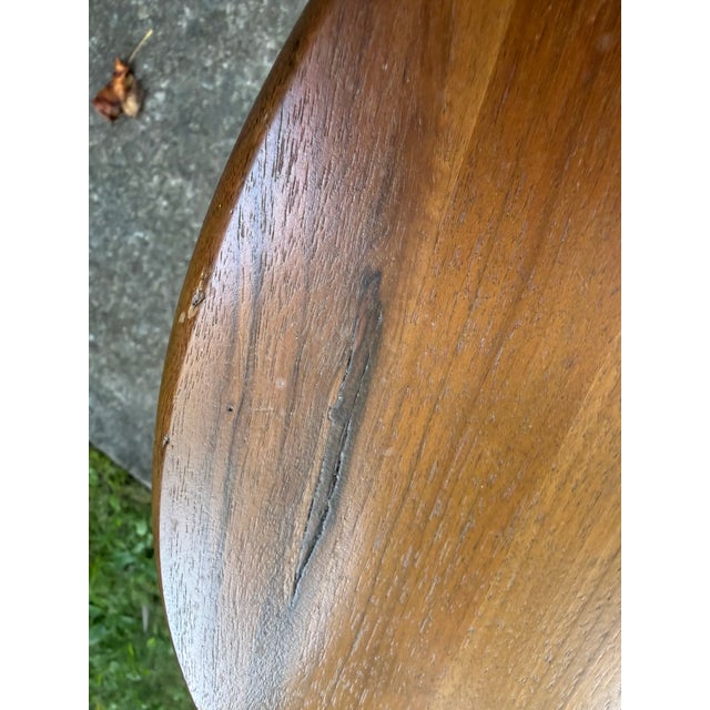 Wood McM Walnut Arthur Umanoff Attb’ Spindle Side Table Vintage For Sale - Image 7 of 7
