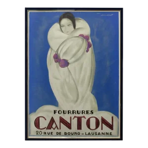 Charles Loupot Vintage Fur Coat Poster