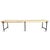2020s Modern Acacia Slab & Iron Bench For Sale - Image 5 of 6