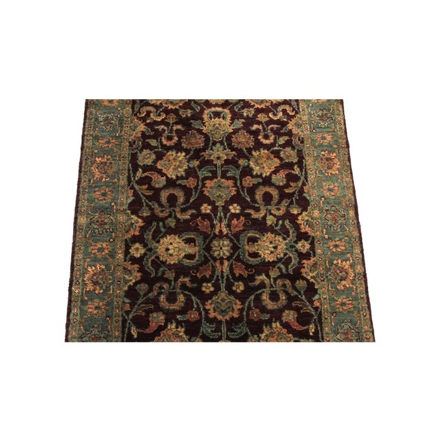 Textile 1990s Handwoven Indian Agra Runner Rug 3x12 For Sale - Image 7 of 7