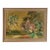 Tropical Anglo Indian Style Air Brush Painting With Elephants For Sale