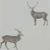Sanderson Evesham Deer Wallpaper in Silver Grey - a Sample For Sale