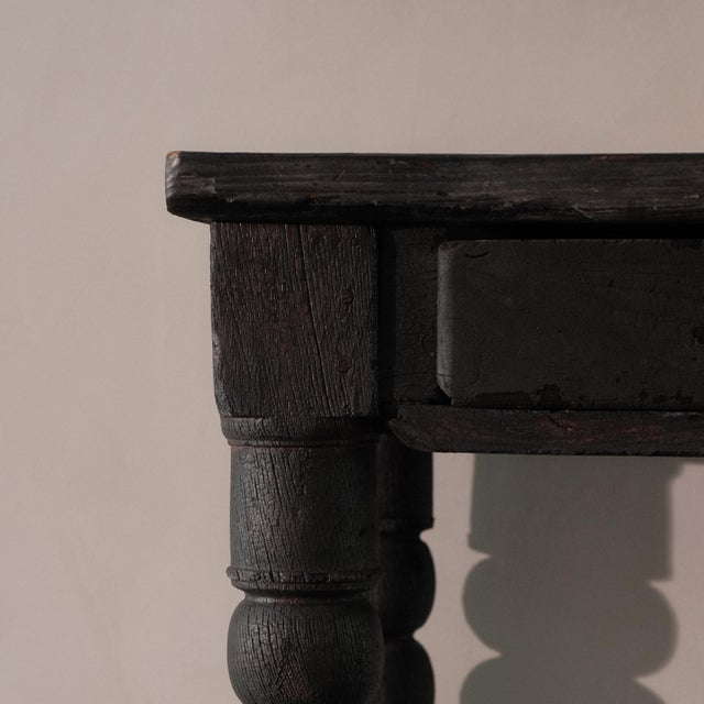 Console Table with Shou Sugi Ban Finish, 1960s For Sale - Image 10 of 11