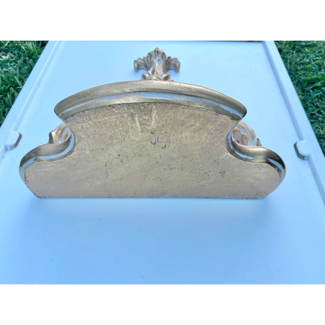 Vintage ornate, Italian Louis XVI Style Wall Shelf Bracket (also frequently referred to as a corbel, wall sconce, or...