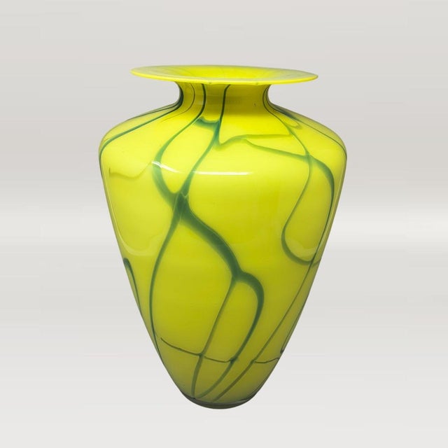 Mid-Century Modern Large Mid-Century Modern Murano Glass Statement Vase by Dogi, 1960s For Sale - Image 3 of 10