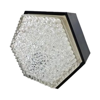 Vintage Dutch Hexagon Ceiling Wall Light B1092 from Raak, 1970s For Sale