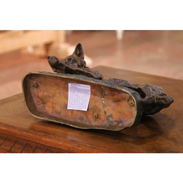 Early 20th Century French Animalier Bronze Hunt Dog Sculpture Signed T. Cartier For Sale - Image 10 of 11